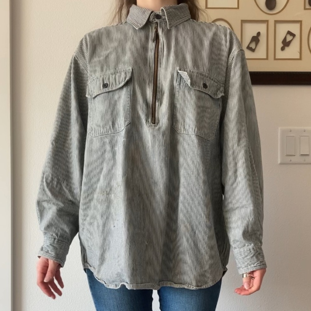 Carhartt Gray Striped Men's Shirt